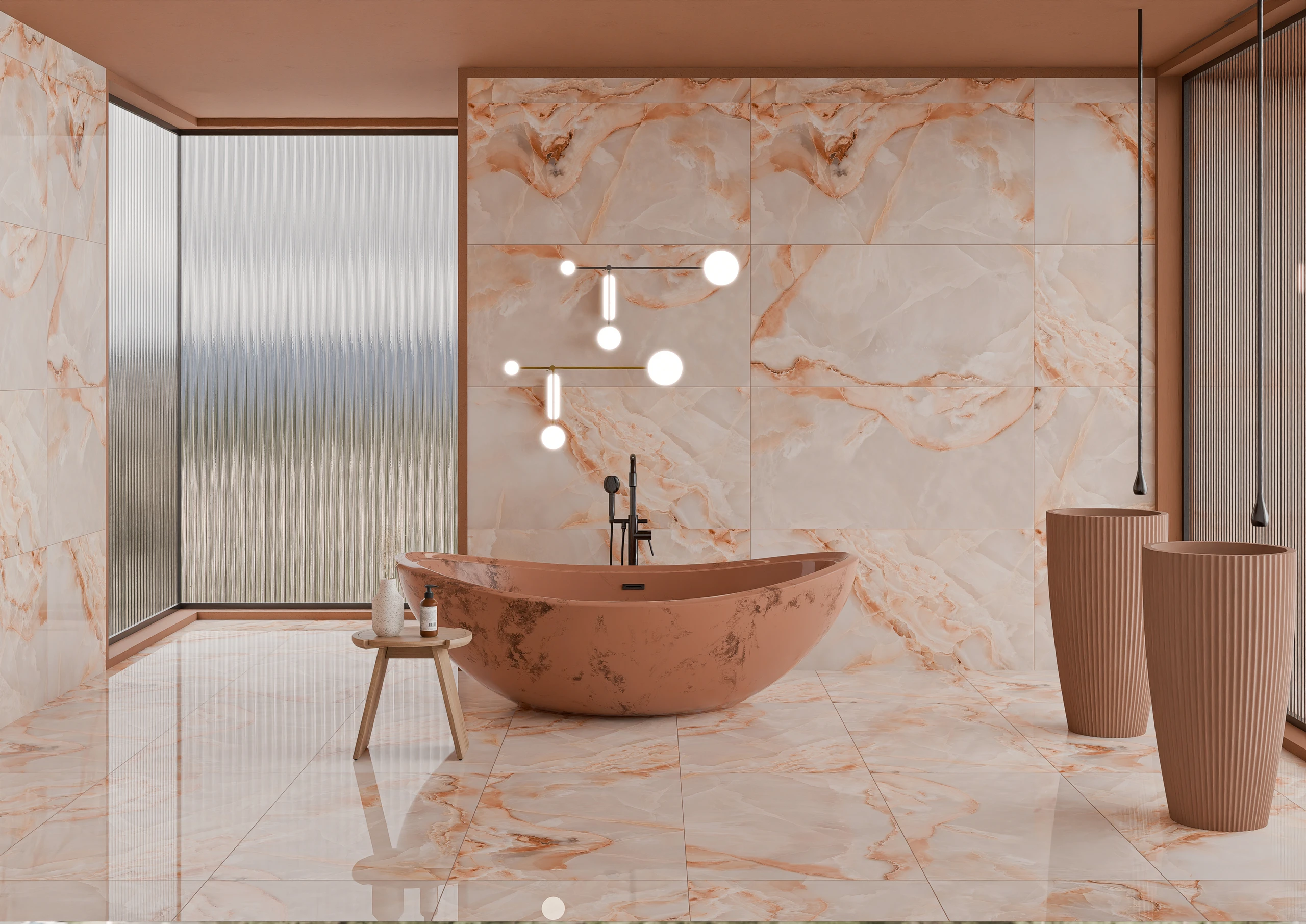 Captive Dark - Premium Glossy,Matt finish Marble ceramic tiles - Sez Industries