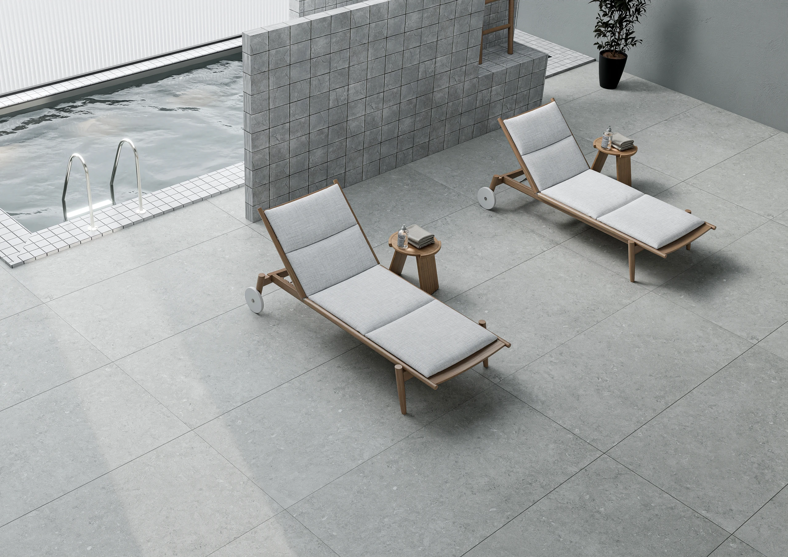 Arkety Grey - Premium Matt finish Stone ceramic tiles - Sez Industries