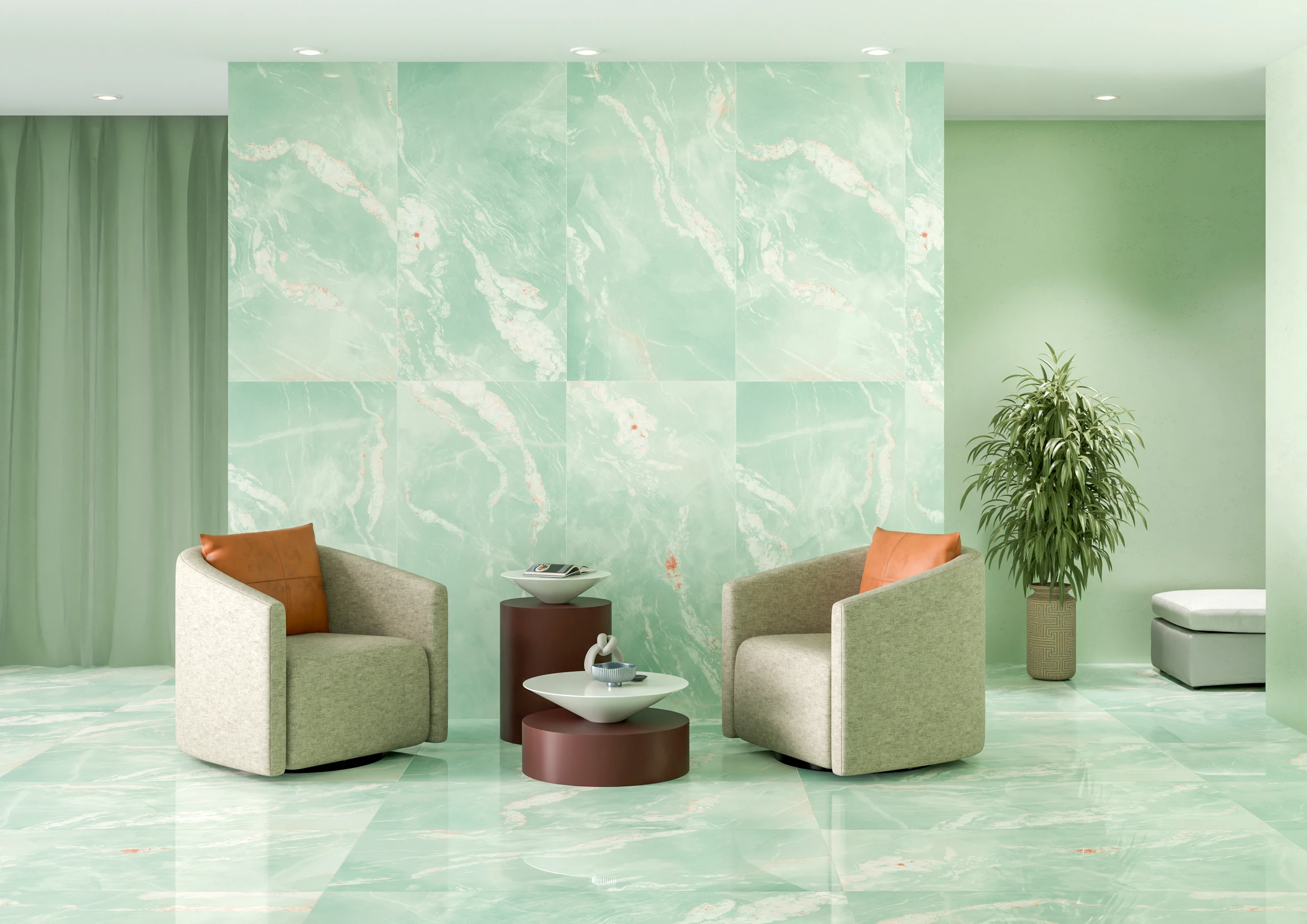 Dazzy Onyx Kely - Premium Iris finish Onyx ceramic tiles - Sez Industries