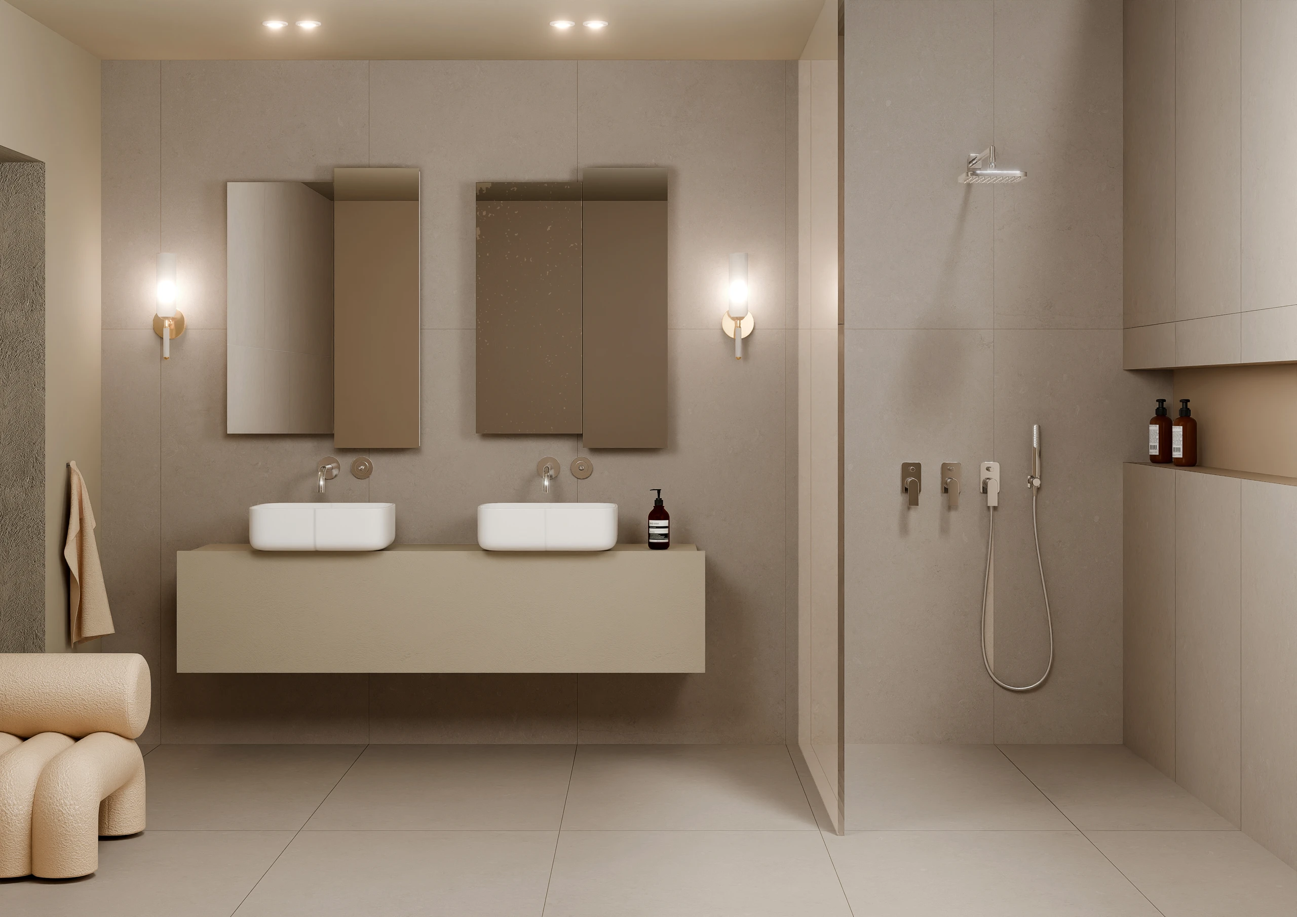 Arkety Sand - Premium Matt finish Stone ceramic tiles - Sez Industries