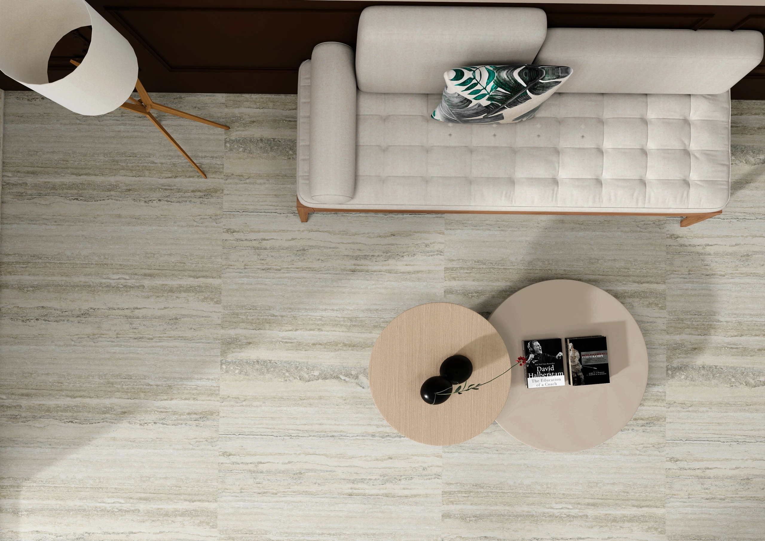 Palisandro Peach - Premium Glossy,Matt finish Travertine ceramic tiles - Sez Industries